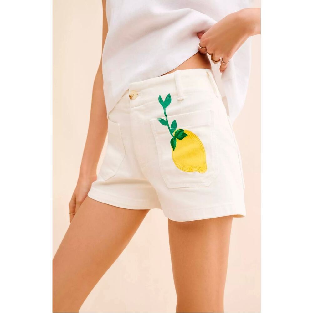 Maeve The Colette Shorts: Limoncello Edition. Size 32P. Retail $98